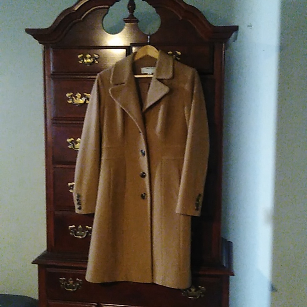 Anne Klein Camel coat sz 8